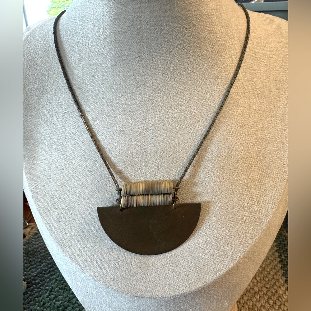 Half Moon Long Chain Necklace